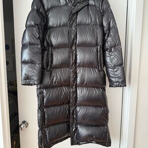 Women's Black Long Puffer Coat